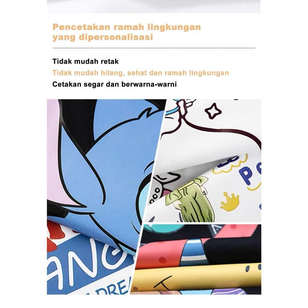 Kaos Atasan Distro Domestic Market Kaos Hitam Putih Anak Kaos Anak Laki laki dan Baju Anak Perempuan Kaos Katun Combed Gaya Korea Style