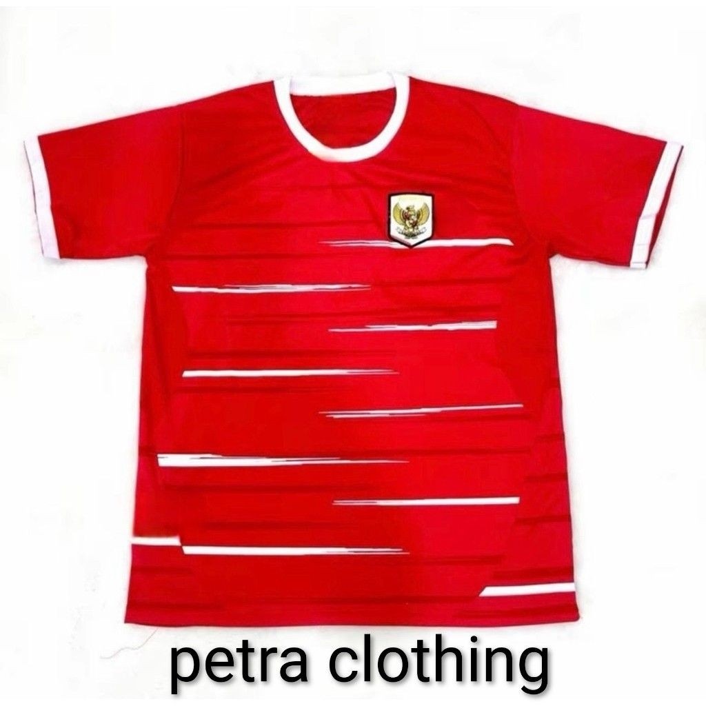 jersey bola timnas indonesia dewasa baju atasan pria futsal kaos olahraga
