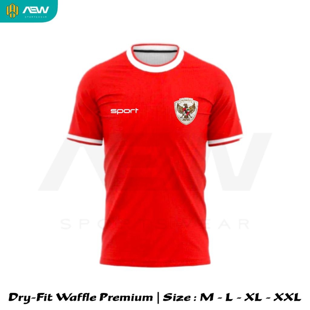 Baju Jersey Timnas Indonesia Home Merah Dryfit Premium